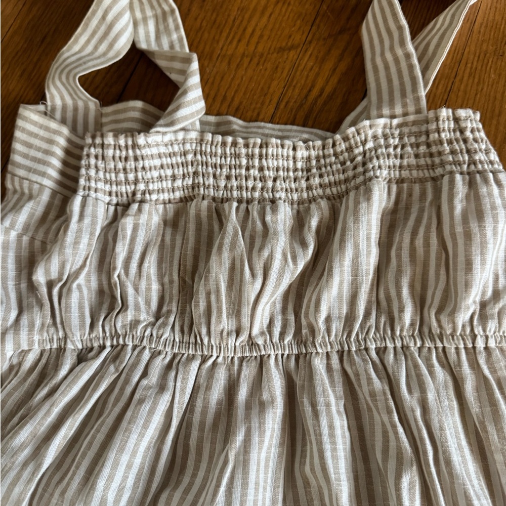 Anthropologie Linen Cottagecore midi dress - Picture 7 of 7